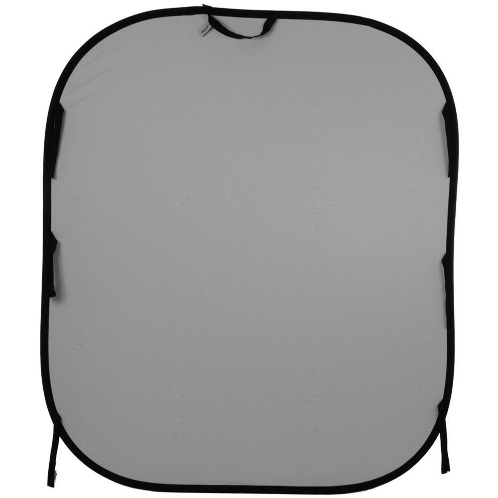 Fondale richiudibile Bianco / Grigio medio 180 x 215cm - Foto 1